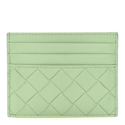 Bottega Veneta Nappa Intrecciato Card Holder Fresh Mint 1 of 8