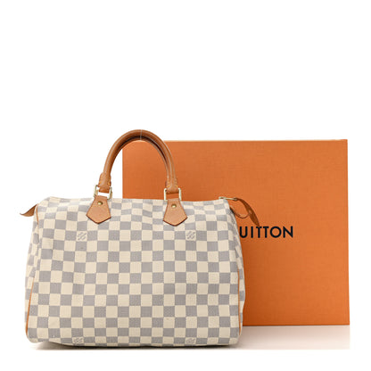 Louis Vuitton Damier Azur Speedy 30 17 of 17