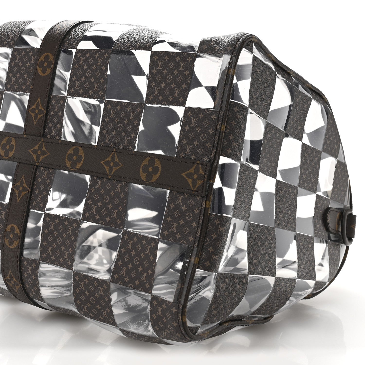 Louis Vuitton PVC Monogram Chess Keepall Bandouliere 50 8 of 8