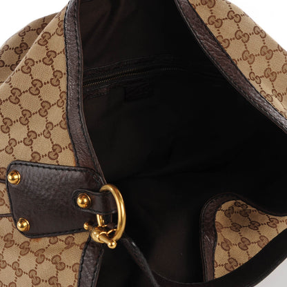 Gucci Monogram Large Jockey Hobo Brown 5 of 7