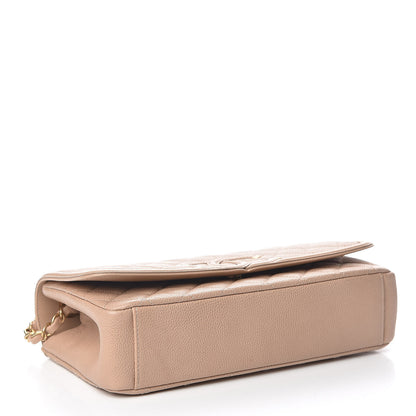Chanel Caviar Quilted Medium CC Filigree Flap Beige 4 of 15