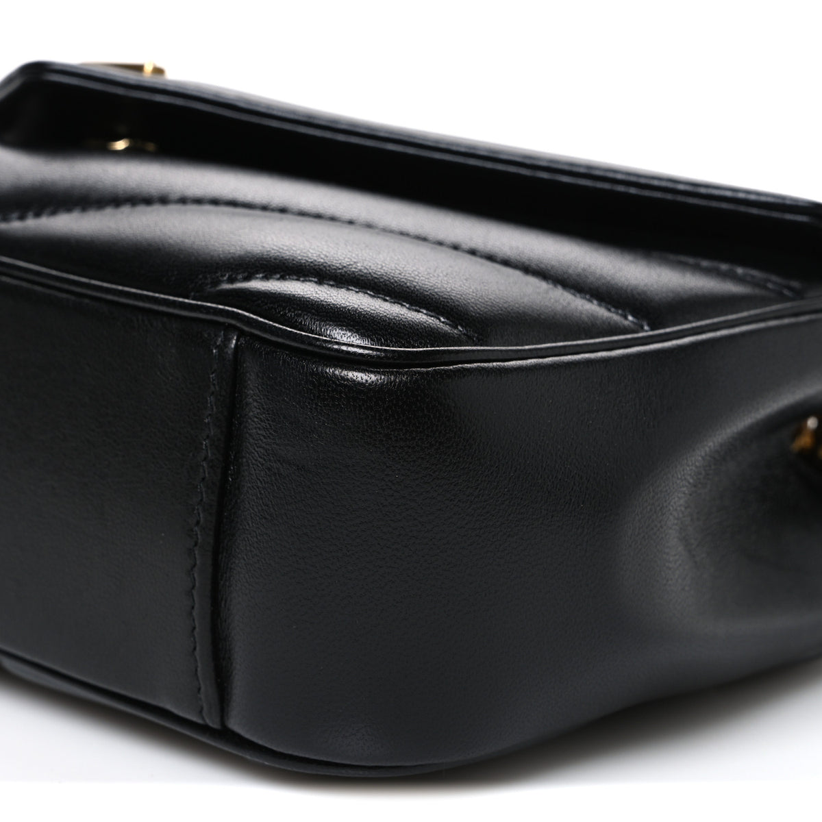 Saint Laurent Lambskin Chevron Quilted Small Loulou Black 11 of 12