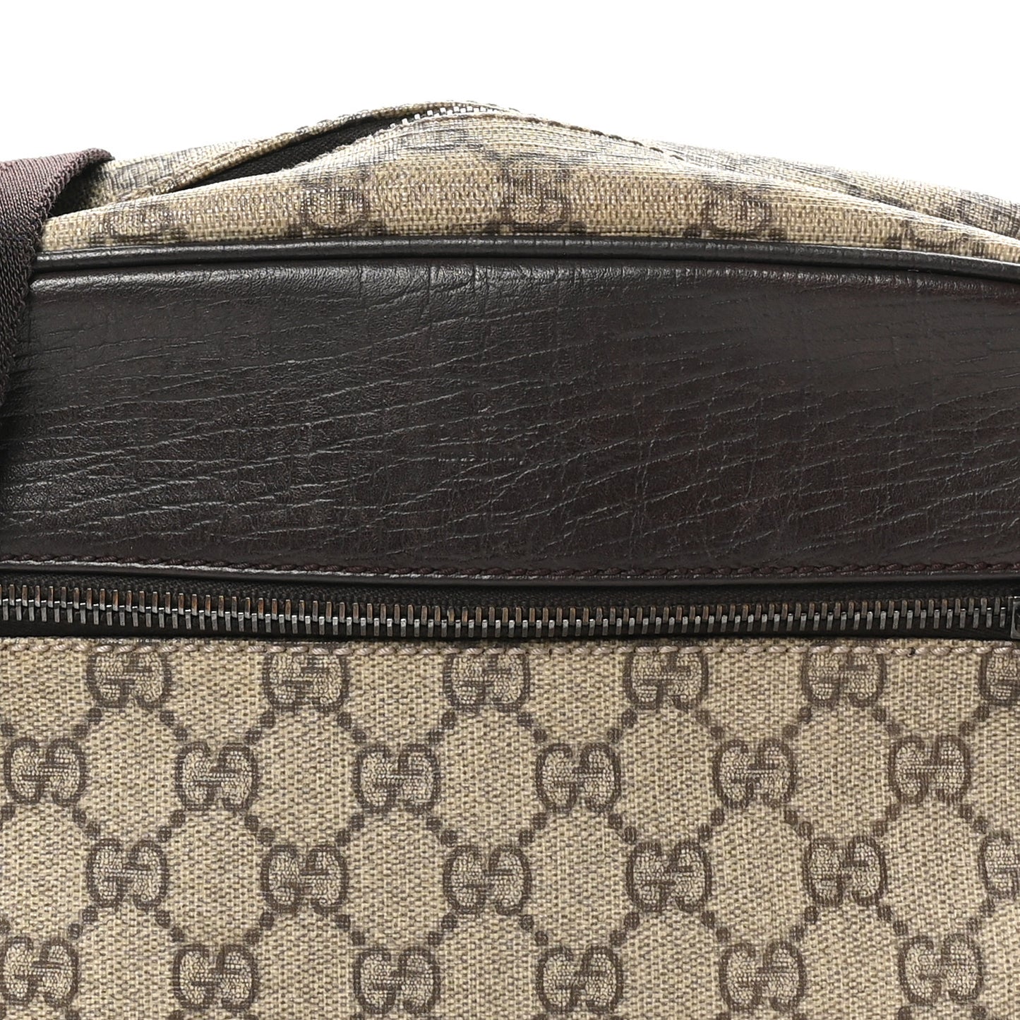 GG Plus Monogram Shoulder Bag Dark Brown