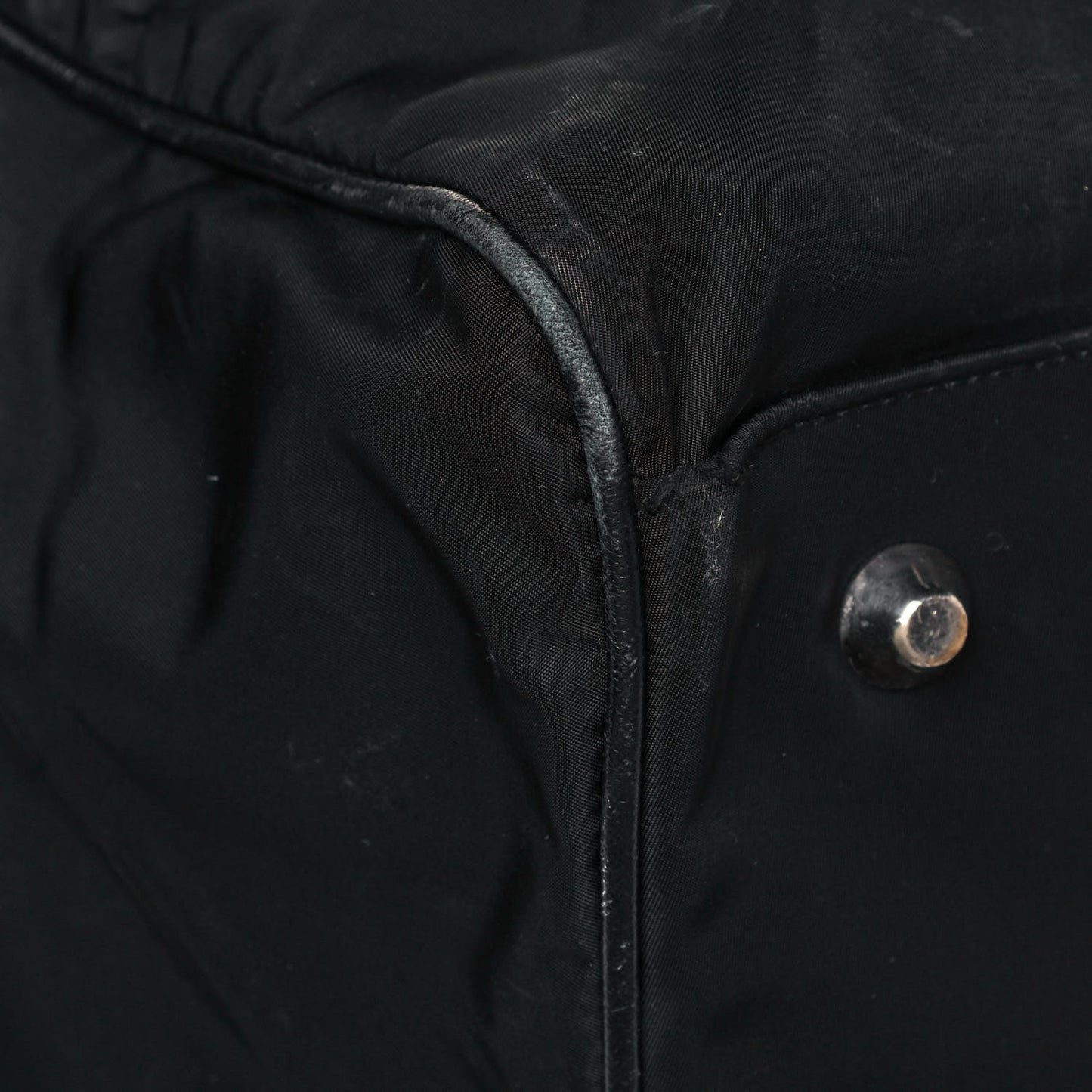 Tessuto Nylon Saffiano Duffle Black