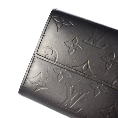 Louis Vuitton Mat Monogram Sarah Wallet Gris 10 of 11