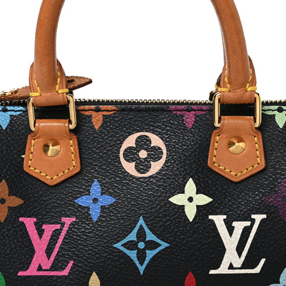 Louis Vuitton Monogram Multicolor Mini Sac HL Speedy Black 7 of 9