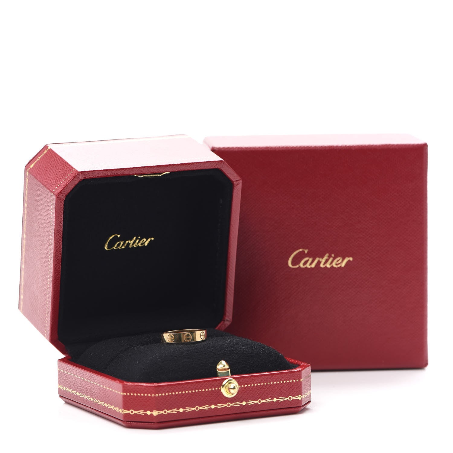 Cartier 18K Yellow Gold 3.5mm LOVE Wedding Band Ring 45 3.25 6 of 6