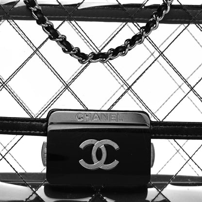 Chanel PVC Lambskin Quilted Mini Beauty Lock Flap Black 8 of 10