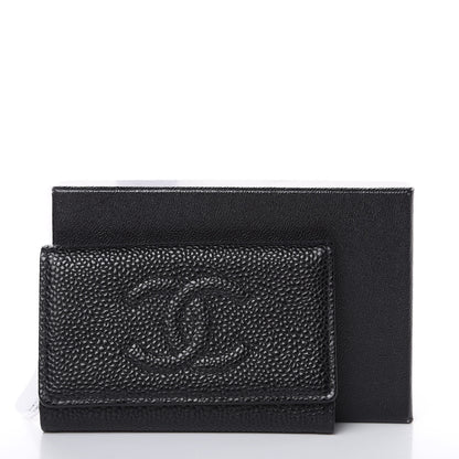Chanel Caviar Timeless CC 6 Key Holder Case Black 10 of 10
