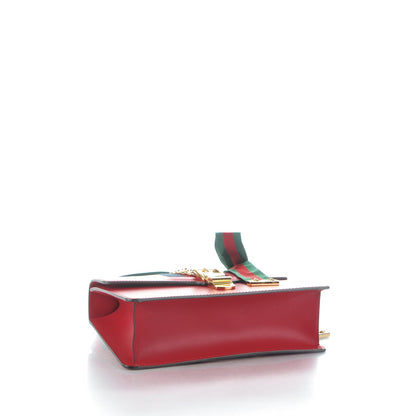 Gucci Calfskin Small Sylvie Shoulder Bag Hibiscus Red 4 of 7