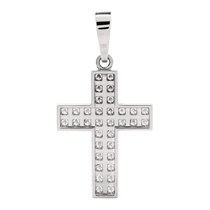Cartier 18K White Gold Diamond Croix One More Cross Pendant 3 of 6