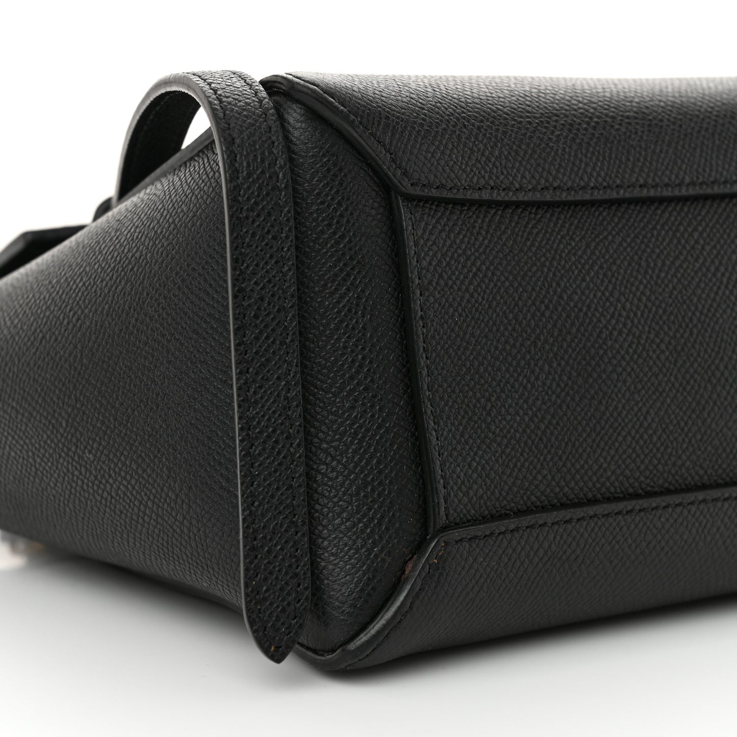 Grained Calfskin Nano Belt Bag Black