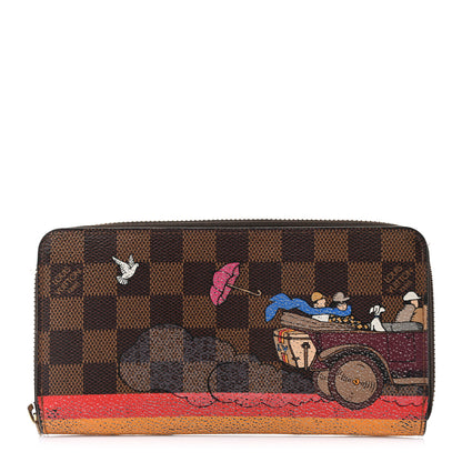Louis Vuitton Damier Ebene 2015 Christmas Animation Zippy Wallet Poppy 1 of 8