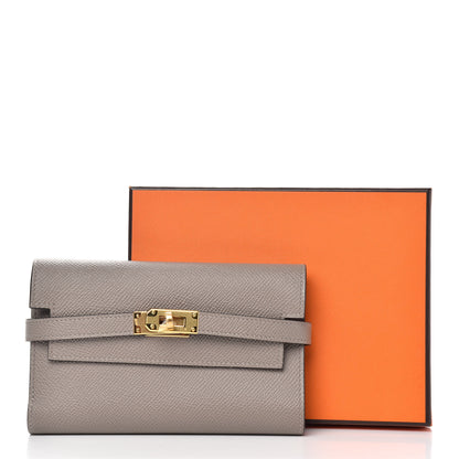 Hermes Epsom Medium Kelly Wallet Gris Asphalte 7 of 7