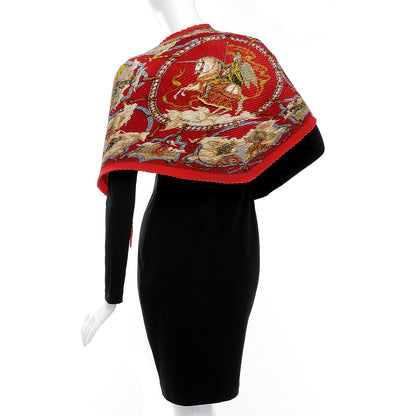 Hermes Silk Plisse Pythagore Scarf 90 2 of 6