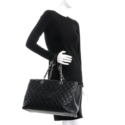 Chanel Caviar Quilted XL Grand Shopping Tote GST Black 2 of 12