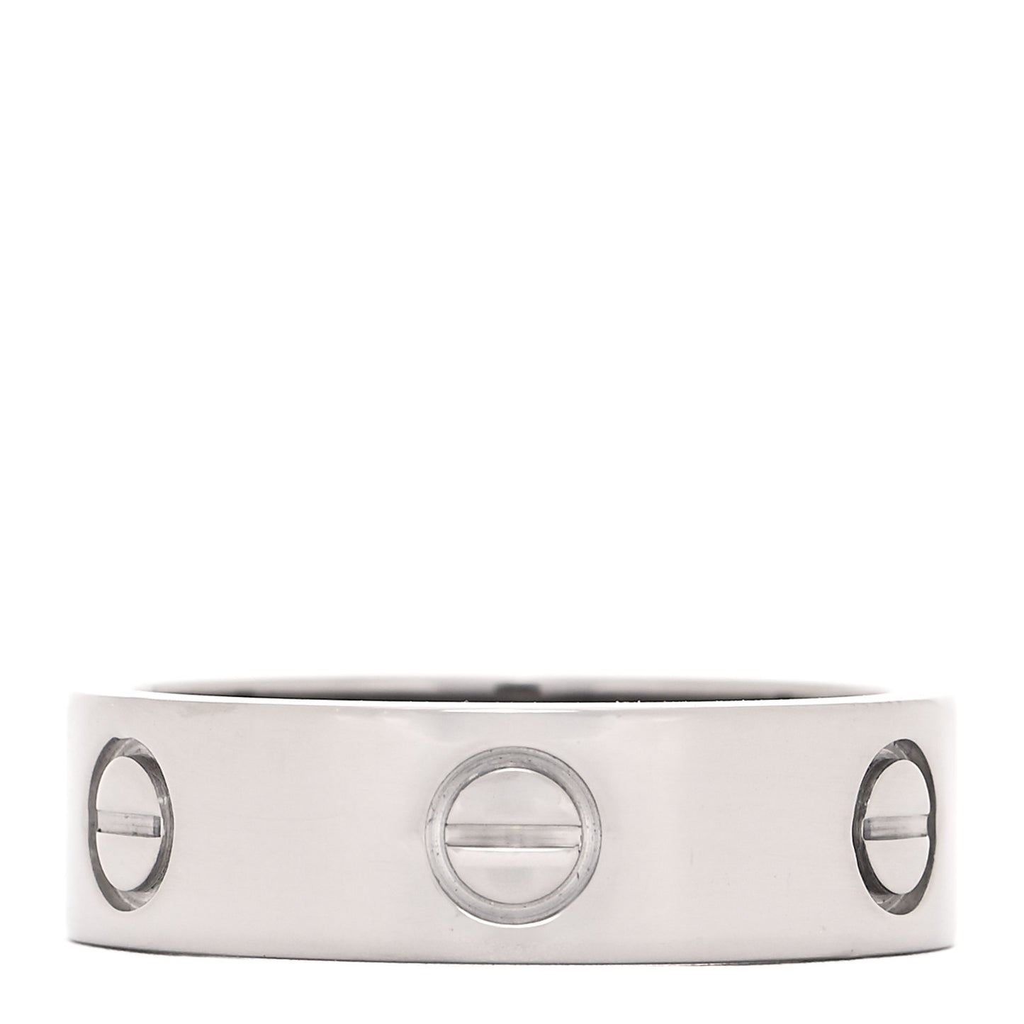 18K White Gold 5.5mm LOVE Ring 57 8
