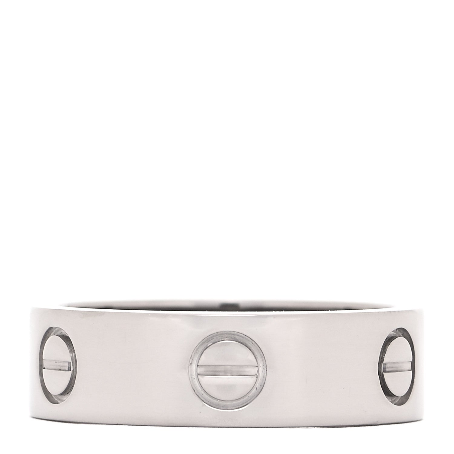 Cartier 18K White Gold 5.5mm LOVE Ring 57 8 1 of 4