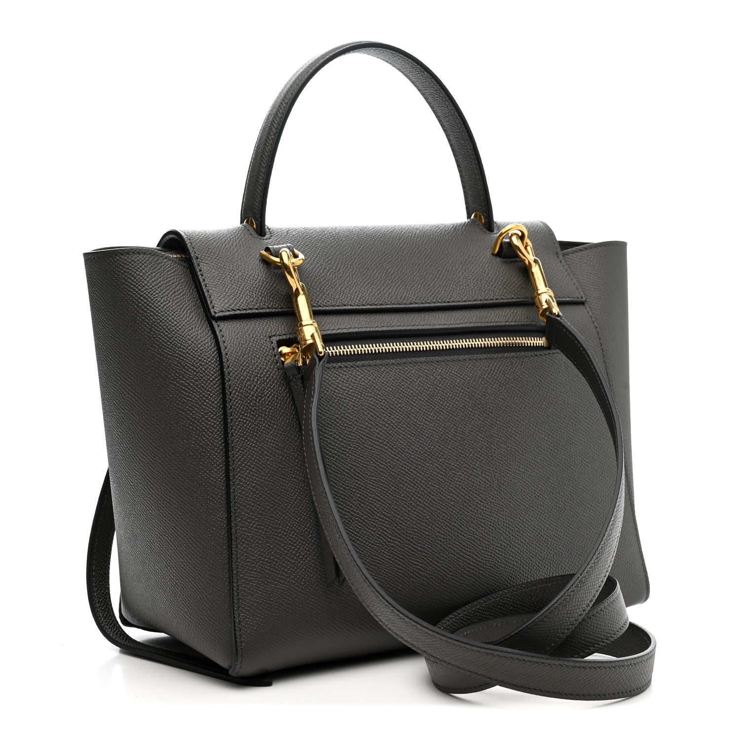 Celine Grained Calfskin Micro Belt Bag Grey 5 of 21