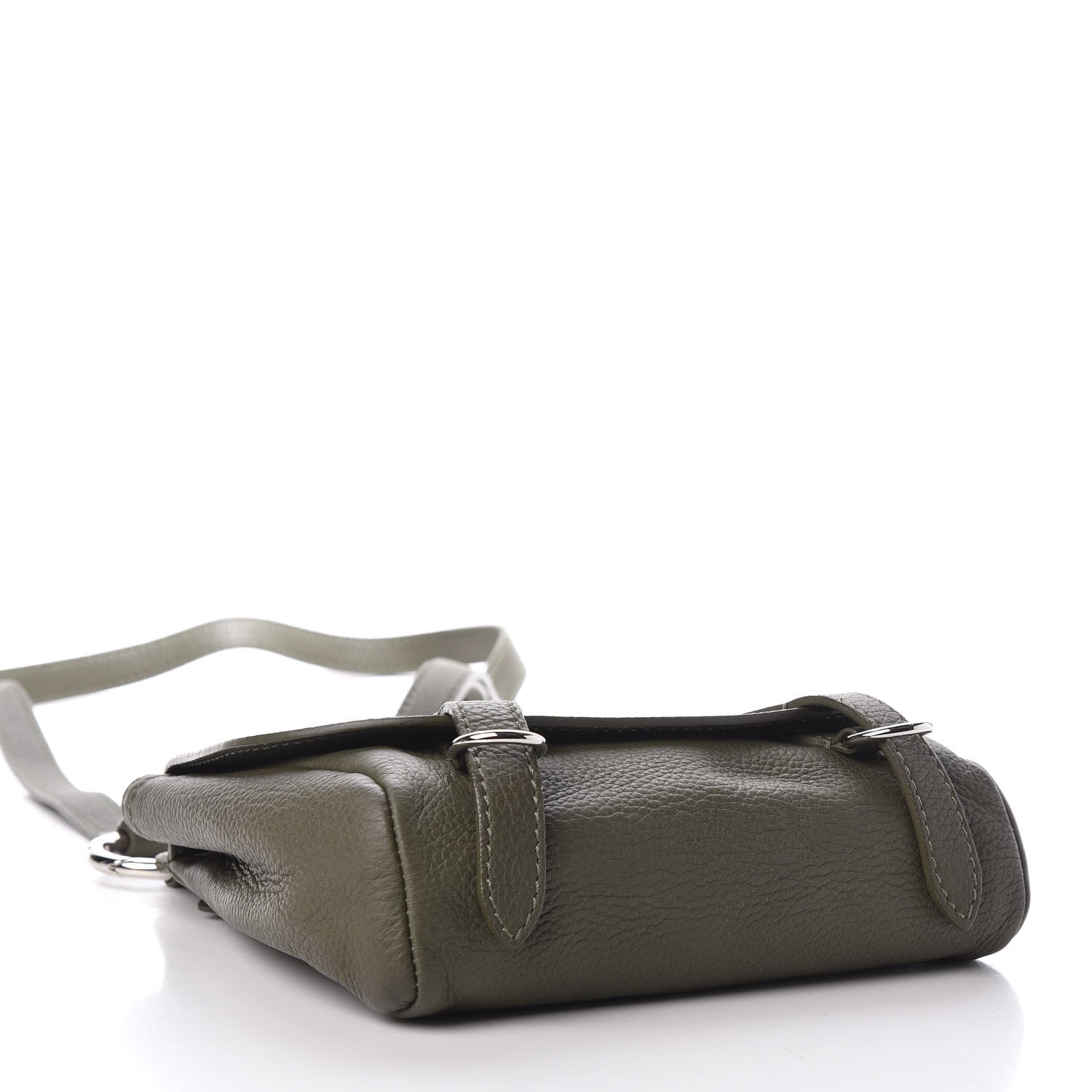 Burberry Soft Grain Calfskin Baby Bridle Saddle Bag Green 4 of 9