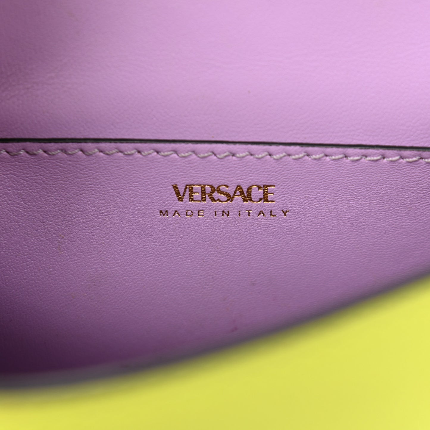Calfskin Medusa Small Top Handle Handbag Lime