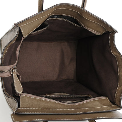 Celine Drummed Calfskin Mini Luggage Souris 5 of 8