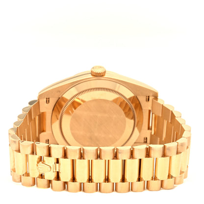 Rolex 18K Yellow Gold 40mm Oyster Perpetual Day-Date President Watch White 228238 3 of 5