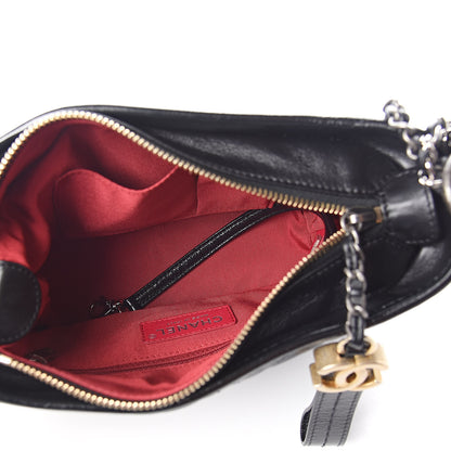 Chanel Aged Calfskin Quilted Small Gabrielle Hobo Black 5 of 13
