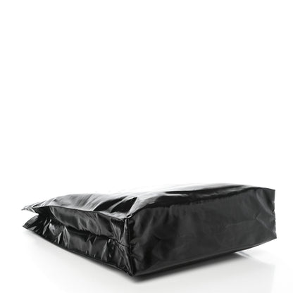 Gucci Patent Canvas Frame Logo Vertical Tote Black Crop 4 of 9