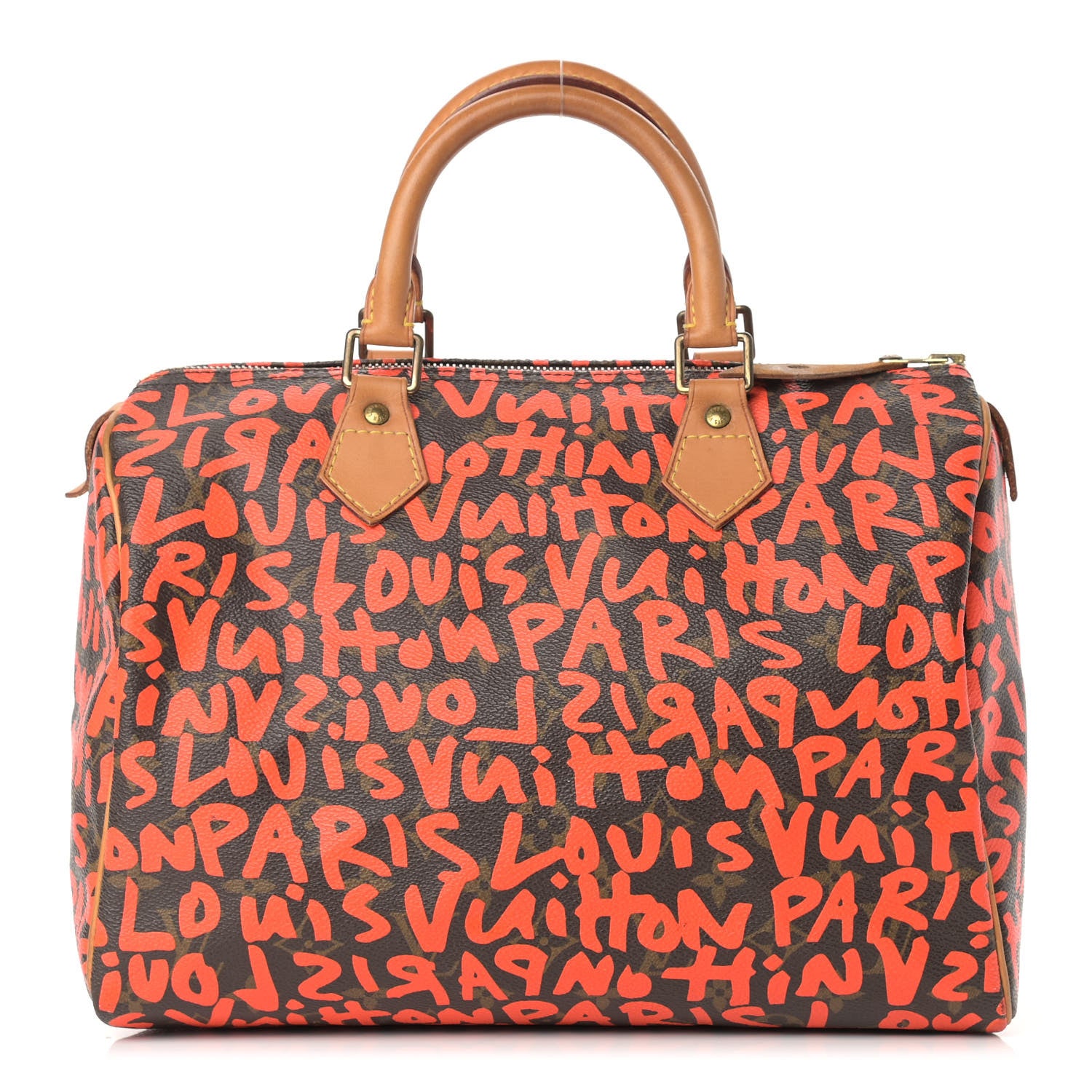 Louis Vuitton Monogram Graffiti Speedy 30 Orange 1 of 21