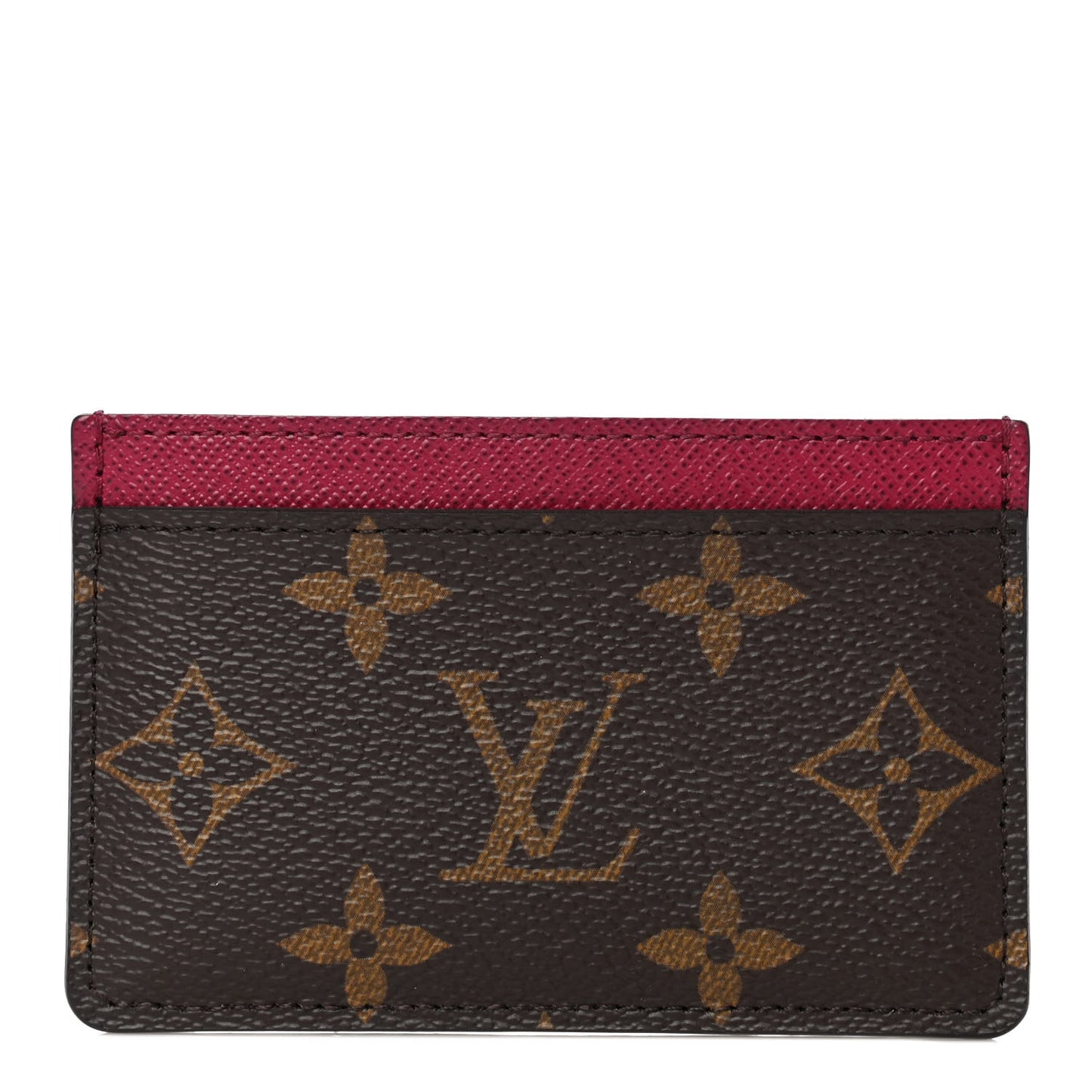 Monogram Card Holder Fuchsia
