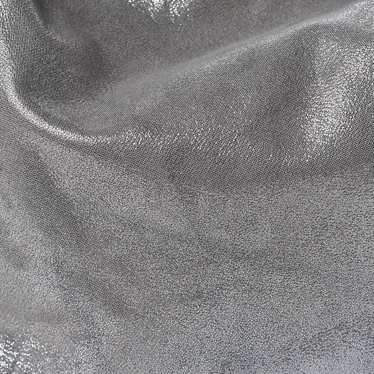 Metallic Suede Large Sky Hobo Silver