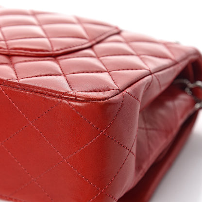 Chanel Lambskin Quilted Medium Double Flap Red 14 of 19
