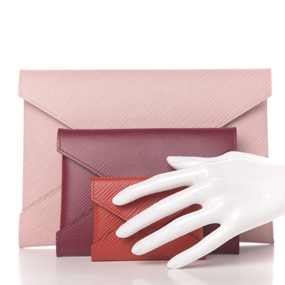 Louis Vuitton Epi Kirigami Pochette Set Rose Ballerine Fuchsia Coquelicot 2 of 7