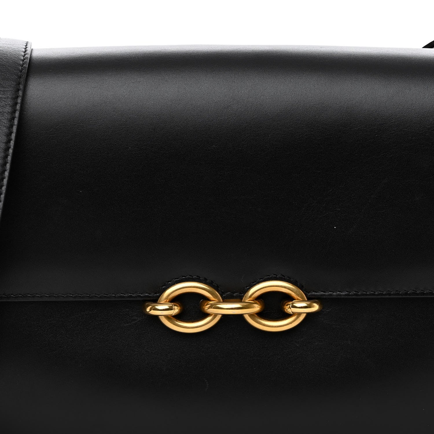 Saint Laurent Smooth Calfskin Le Maillon Satchel Black 7 of 11