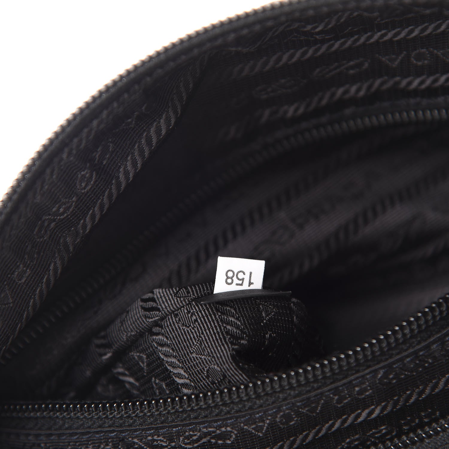 Prada Nylon Vela Flat Messenger Bag Black 10 of 11