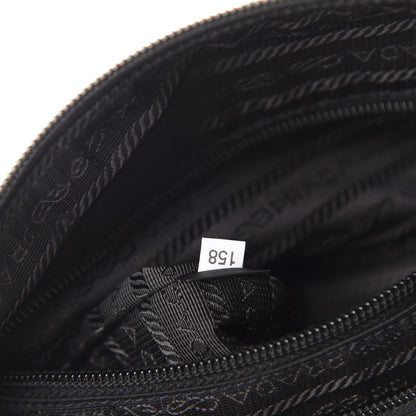 Prada Nylon Vela Flat Messenger Bag Black 10 of 11