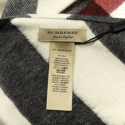 Burberry Cashmere Check Bandana Scarf Natural White 2 of 2