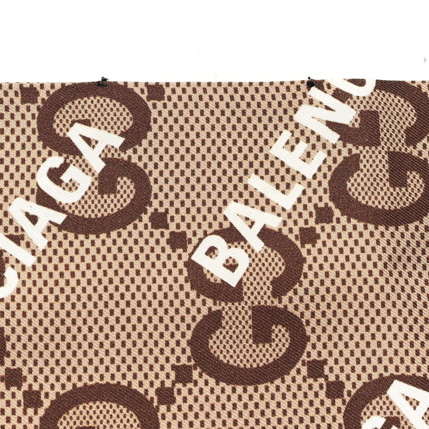 Gucci X BALENCIAGA Silk Twill Maxi GG Monogram GG B Neck Bow Scarf