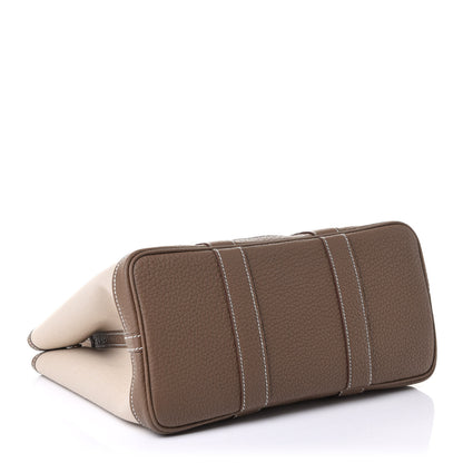Hermes Twill D Negonda Garden Party 30 TPM Tote Beton Etoupe 3 of 10