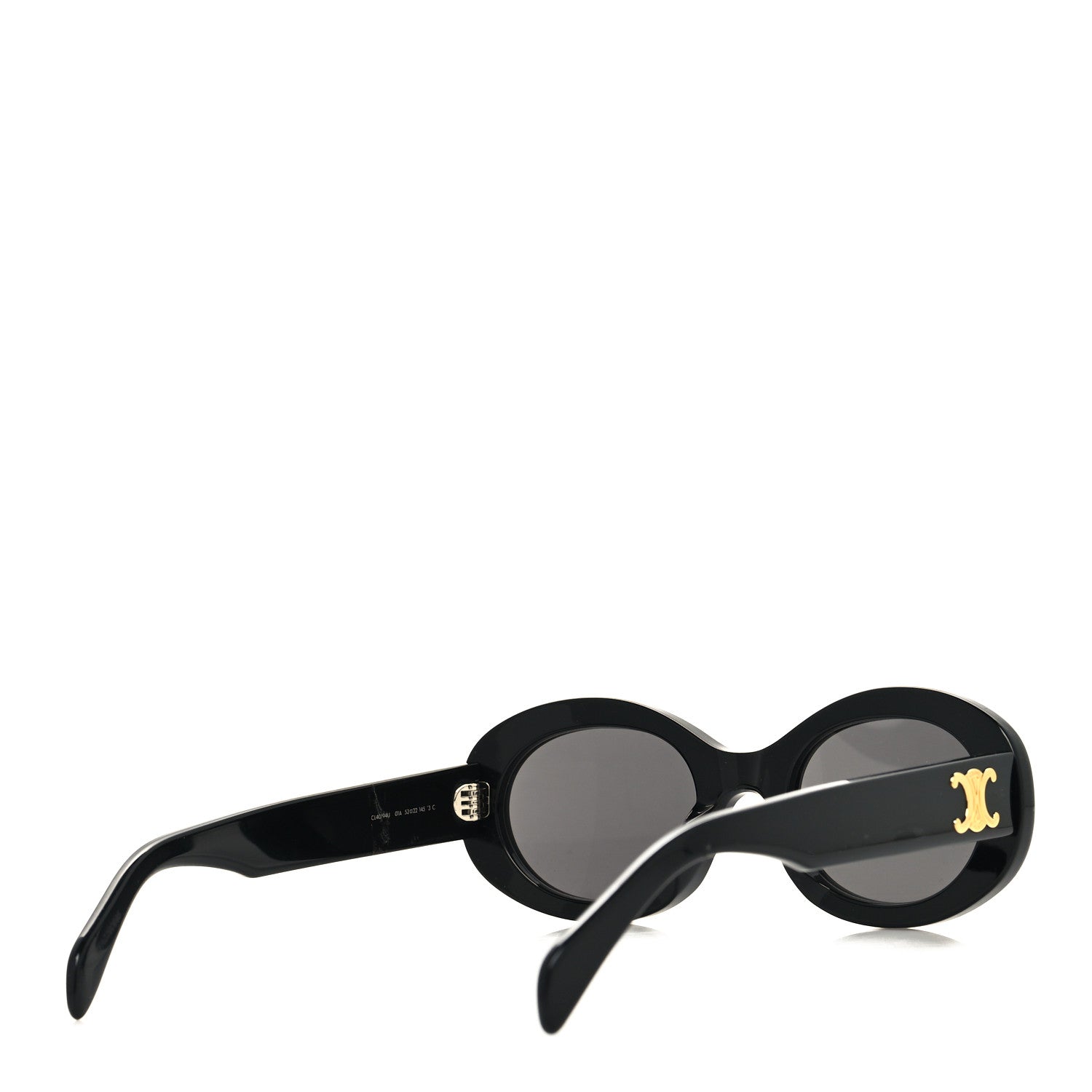 Celine Acetate Triomphe 01 Sunglasses CL 40194U Black 4 of 7