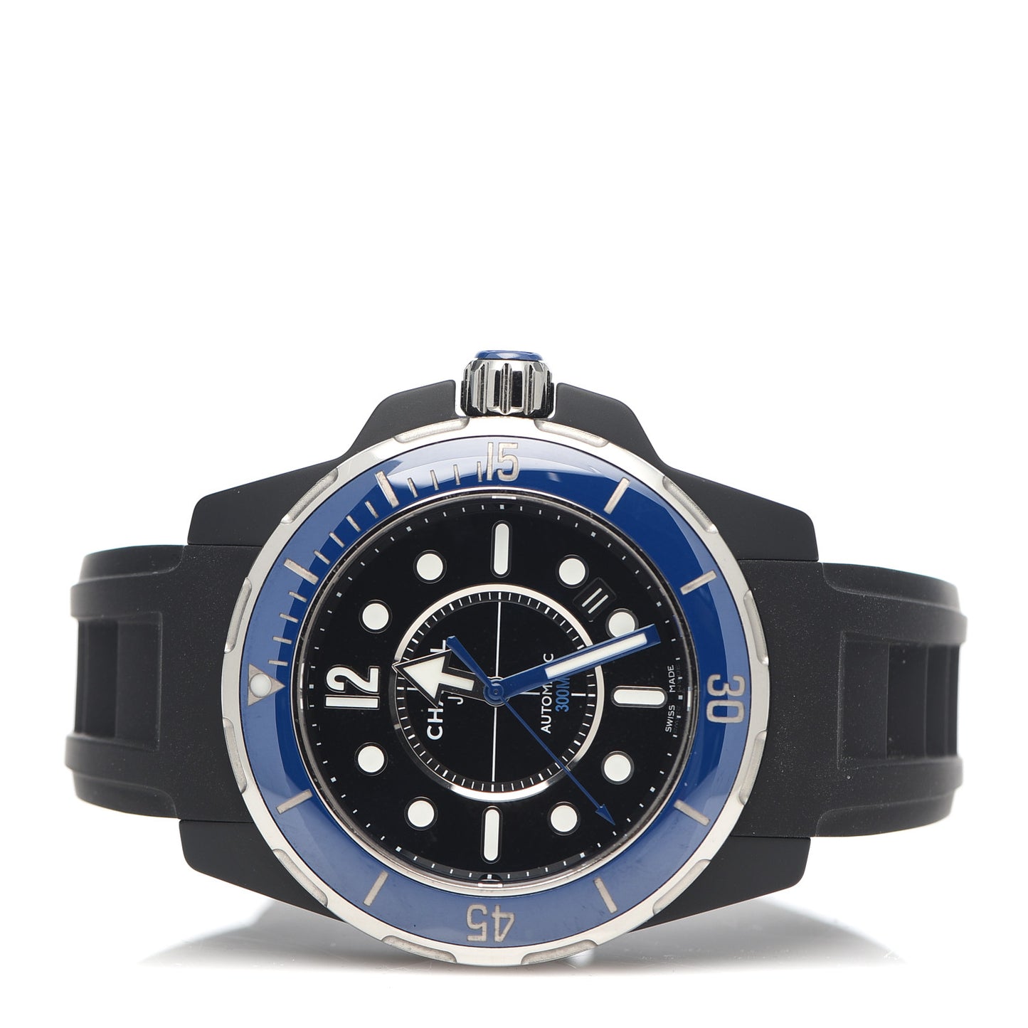 Stainless Steel Ceramic Rubber 41mm J12 Marine Automatic Watch Black