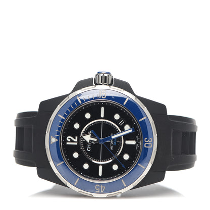 Chanel Stainless Steel Ceramic Rubber 41mm J12 Marine Automatic Watch Black 3 of 5
