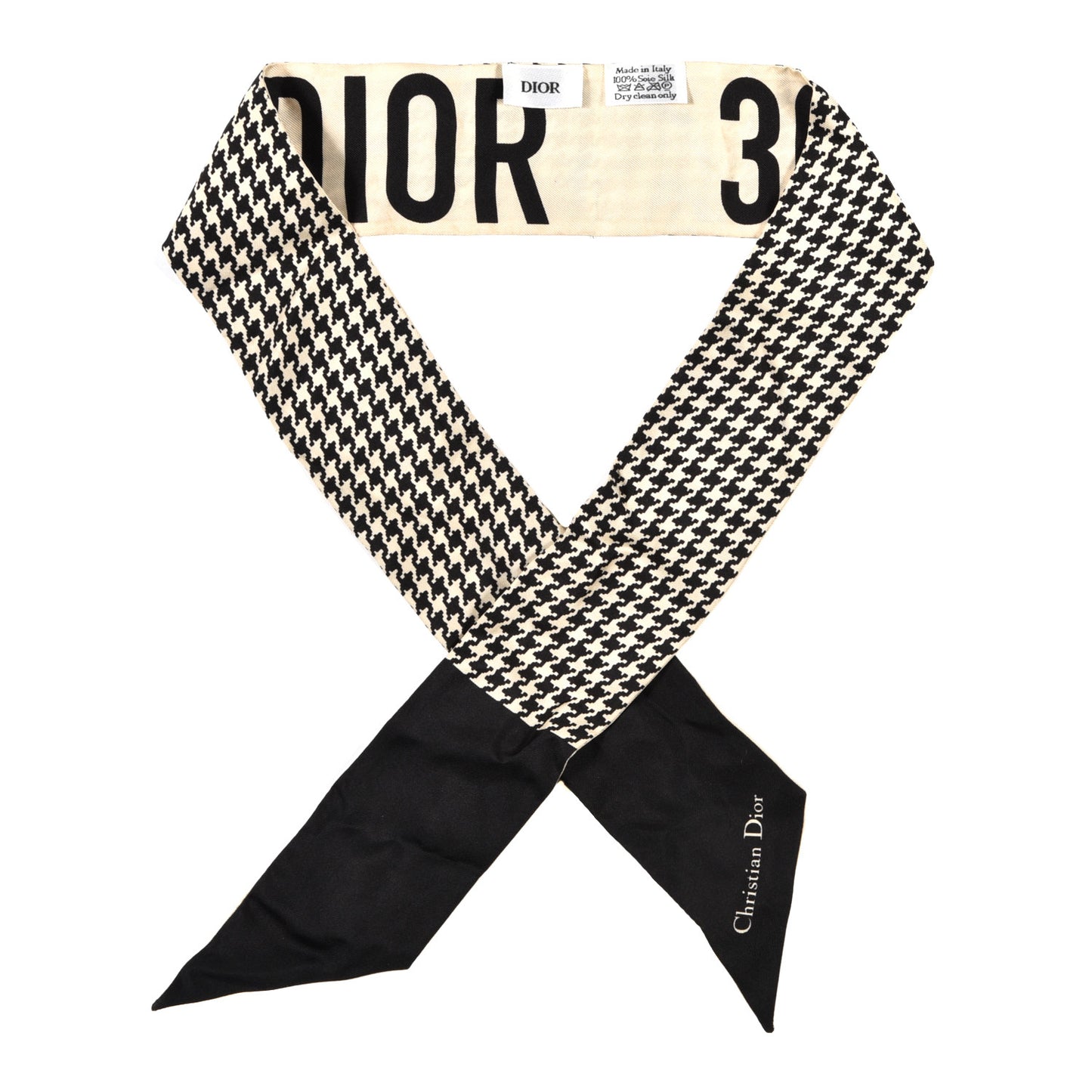 Silk 30 Montaigne Mitzah Scarf Black White