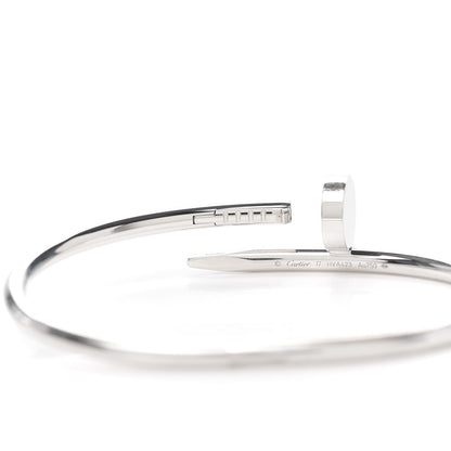 Cartier 18K White Gold Juste Un Clou Bracelet 17 5 of 7