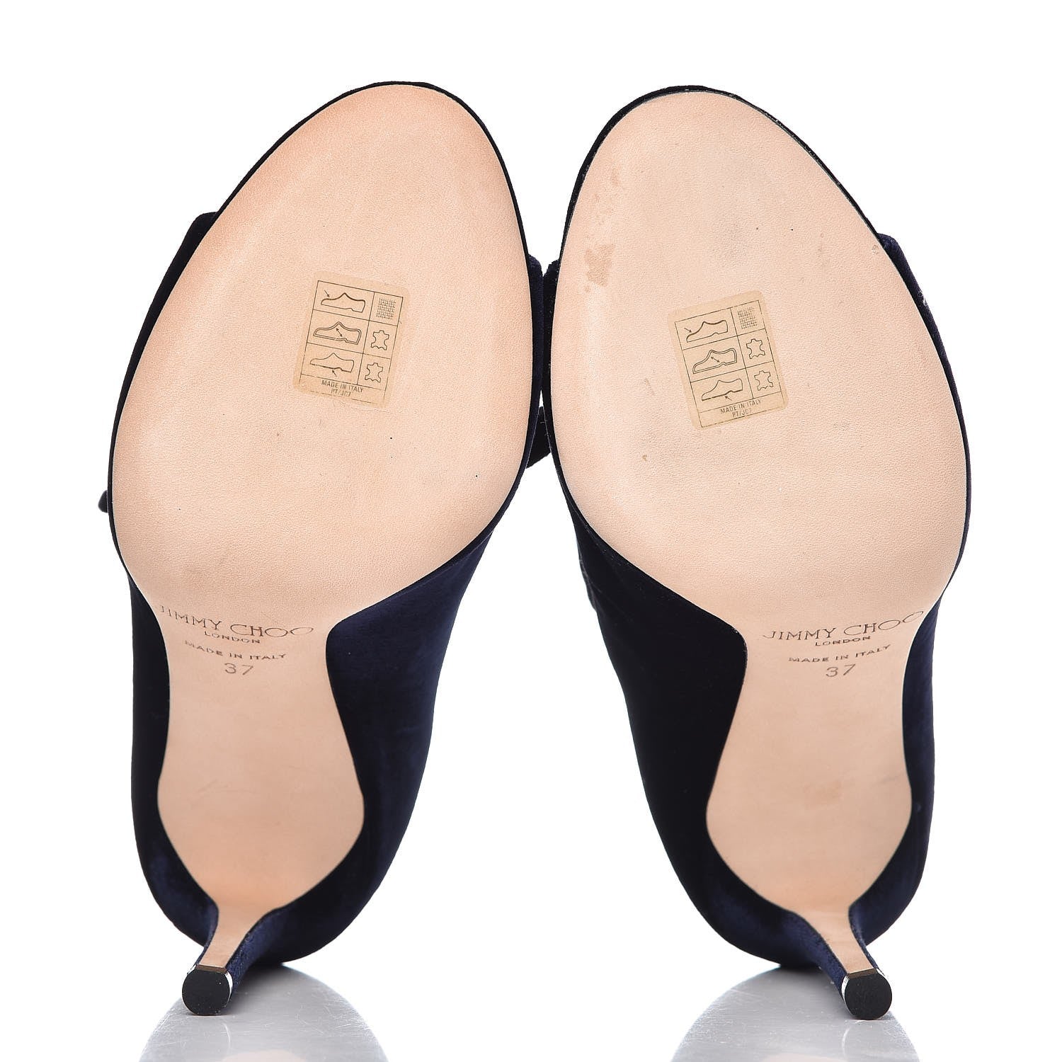 Jimmy Choo Velvet Lace Up Mavy Booties 37 Navy 7 of 10
