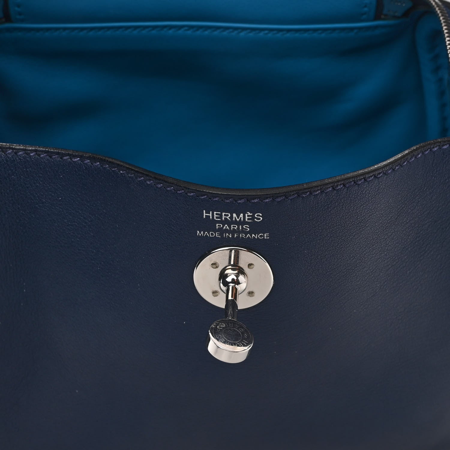 Hermes Swift Verso Mini Lindy 20 Bleu Navy Bleu Frida 6 of 10