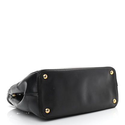 Prada Saffiano Small Galleria Double Zip Tote Black 4 of 13