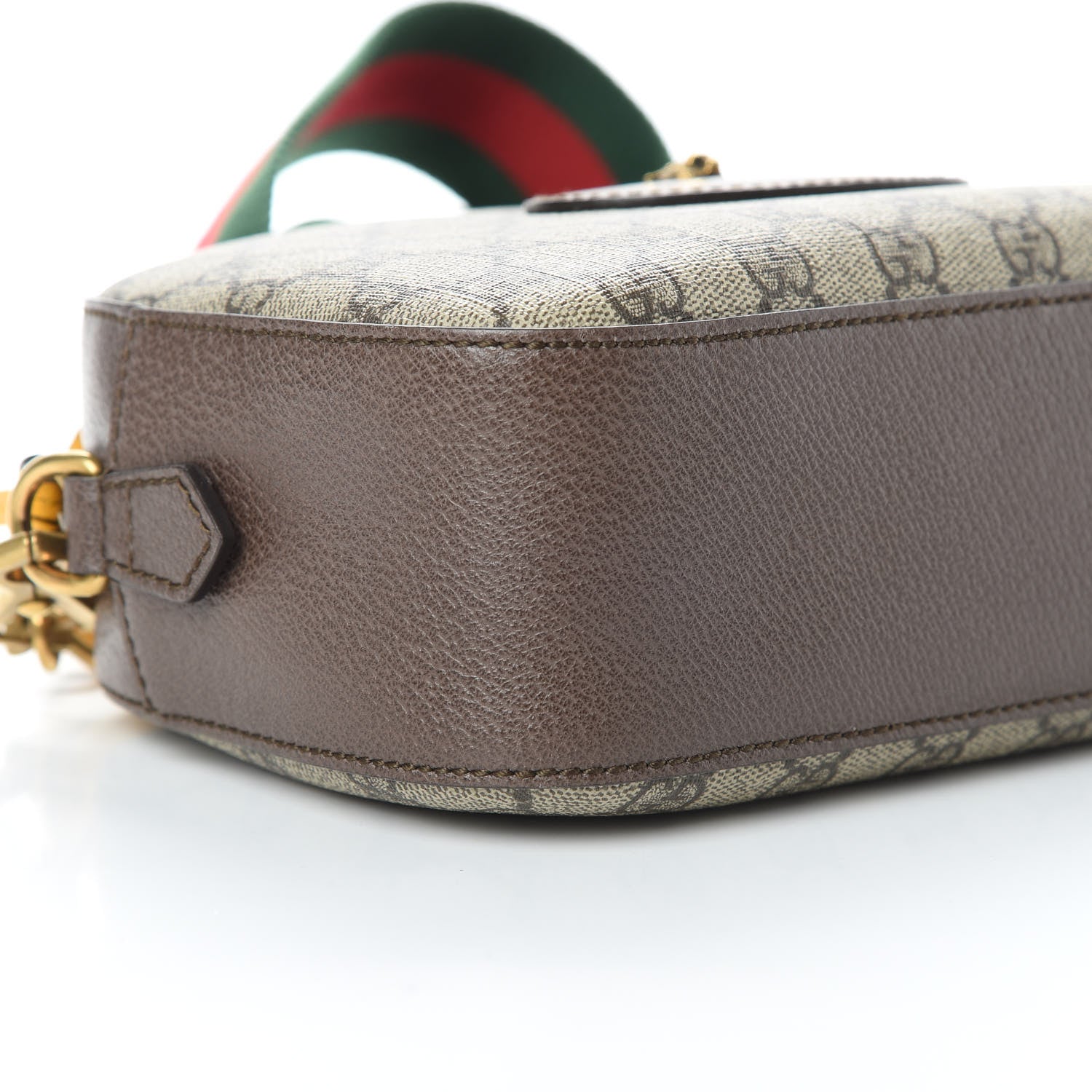 Gucci GG Supreme Monogram Web Neo Vintage Shoulder Bag Beige New Acero Crop 9 of 12