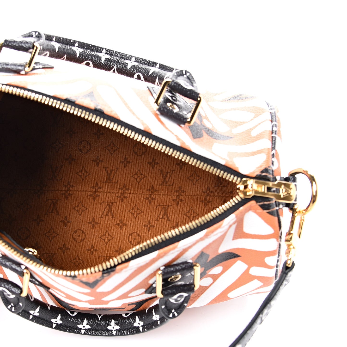 Monogram Giant Crafty Speedy Bandouliere 25 Creme Caramel